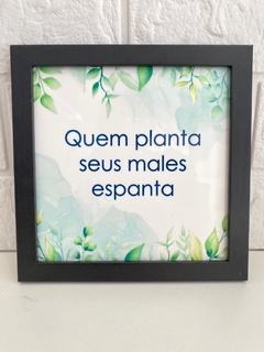 Azulejo Quem planta seus... na internet
