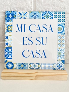 Azulejo Mi casa es sua casa