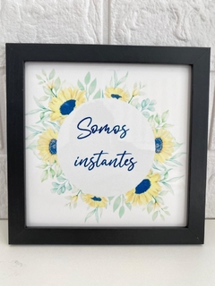 Azulejo Somos instantes na internet