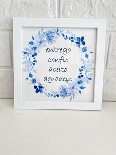 Azulejo Entrego, confio, aceito, agradeço - comprar online