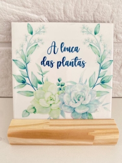 Azulejo A louca das plantas