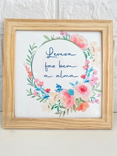 Azulejo Leveza faz bem a alma - Azulejar Home Decor