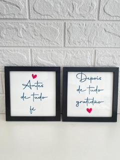 Dupla de Azulejos Antes de tudo - comprar online