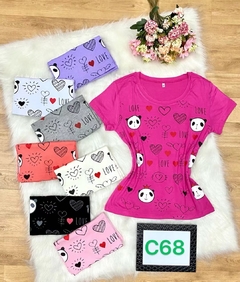 PANDA DESIGN VISCOLAYCRA TSHIRT BLOUSE