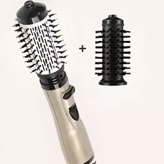 2-in-1 Rotating Hot Air Brush with Interchangeable Heads