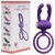 Anel Peniano Argola Testicular Vibrador Vipmix - Roxo