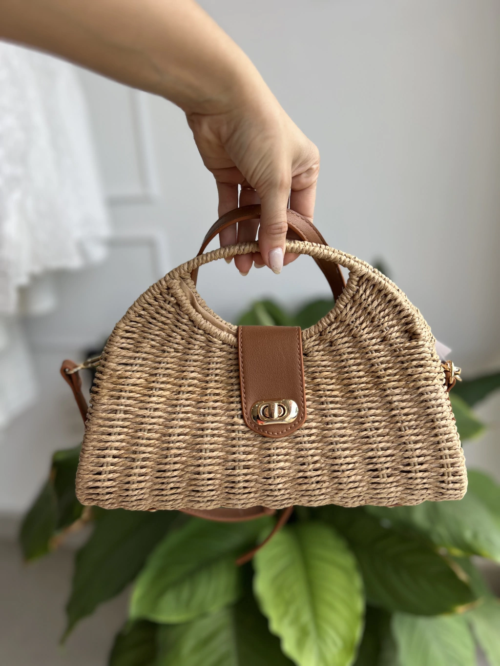 Bolsa de Palha Leque