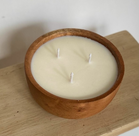 VELA CUENCO DE ALGARROBO - comprar online