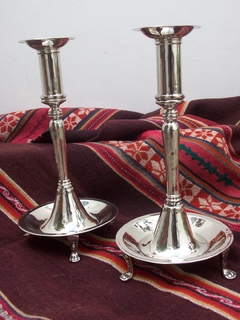 Candelabros de alpaca modelo colonial - comprar online