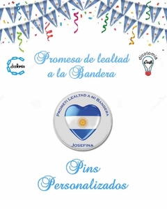 PINS PERSONALIZADOS PROMESA A LA BANDERA en internet