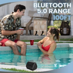 Imagen de PARLANTE CAMBRIDGE SOUNDWORKS OONTZ BLACK + Inalámbrico + Bluetooth5.0 P/30MTS + IPX5 Impermeable + Extra Bass + Micrófono + 10 hs.Carga