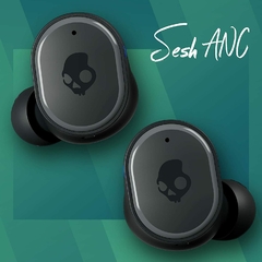 SKULLCANDY SESH ANC XT Edition Negro con Microfono+Impermeables (Deportes)+Graves Profundos + 9hs de Carga