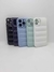 funda puffer charol con marco metalizado