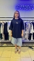 Remera Patch Negra Oversize