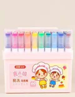 Imagen de Art.6630 Caja de marcadores doble punta x60 colores