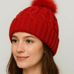 Art 530 Gorro dama lana liso piel interior