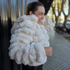 Campera piel canelón dama - Art.5056