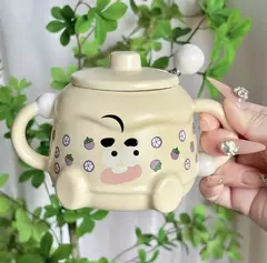 Art.11162 Taza cerámica con dos manijas - comprar online