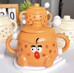 Art.11162 Taza cerámica con dos manijas en internet