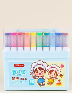 Art.6630 Caja de marcadores doble punta x60 colores