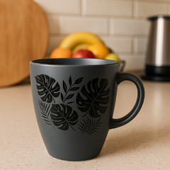 Art.2924 - Taza mug pintada hojas