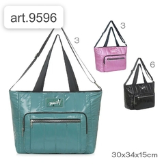Art.9596 Cartera PUFFER acharolada