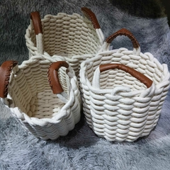 Art 11318 Canasta soga x 3 redonda manija eco cuero en internet