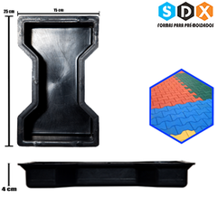 Kit/20 UNID - Fôrma Plástica Ossinho H4 - (R$ 7,59 CADA) - comprar online