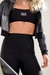 CASACO CROPPED ZÍPER PRETO - PALT