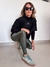 LEGGING BICOLOR VERDE GLAM COM PRETO - comprar online