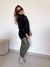 LEGGING BICOLOR VERDE GLAM COM PRETO