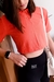 POLO CROPPED LARANJA