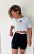 SHORT TEXTURA PRETO CÓS BRANCO