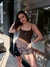 SHORT MOLETOM PRETO RESINADO - PALT