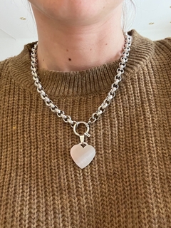 Collar Heart plata big
