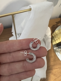 Argolla strass silver