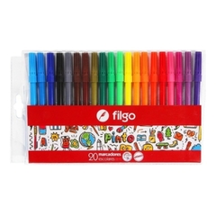 MARCADORES ESCOLARES FILGO PINTO 2210 X 20 UNIDADES