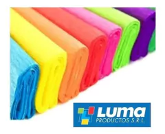 PAPEL CREPE LUMA 50 X 200 CM X 10 VARIOS COLOR