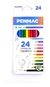 LAPICES DE COLORES PENMAC X 24 UNIDADES