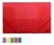 CARPETA PLASTICA DOBLE OFICIO C/ ELASTICO ROJA/VDE