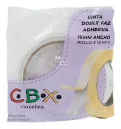CINTA DOBLE FAZ ESPONJA CBX 18 MM X 5MTRS
