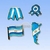 ESCARAPELA PINS SIMB PATRIOS/BANDERA ESCARAPELA
