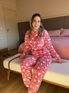Pijama Fleece com Bolso - Romance