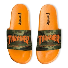 sliders thrasher naranja/camuflado