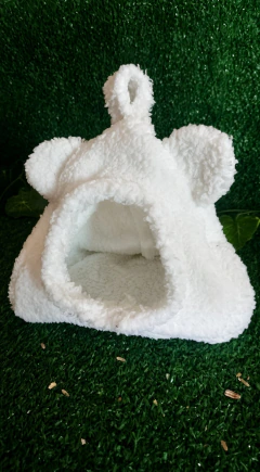 toca para ratos twister em pelucia, formato de ursinho. kit inverno para ratos twister