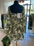 Vestido Volados - Flores Verdes - comprar online