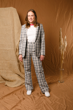 Imagem do Blazer Tokyo Xadrez Cinza