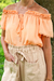 Blusa em crepe com decote ciganinha - My Style Store