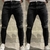 Calça Jeans Skinny Destroyed Grafite