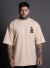 CAMISETA OVER NÓIS É NÓIS ESSENCE "N" STARS - AREIA